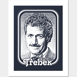 Alex Trebek / Retro Vintage Aesthetic Fan Design Posters and Art